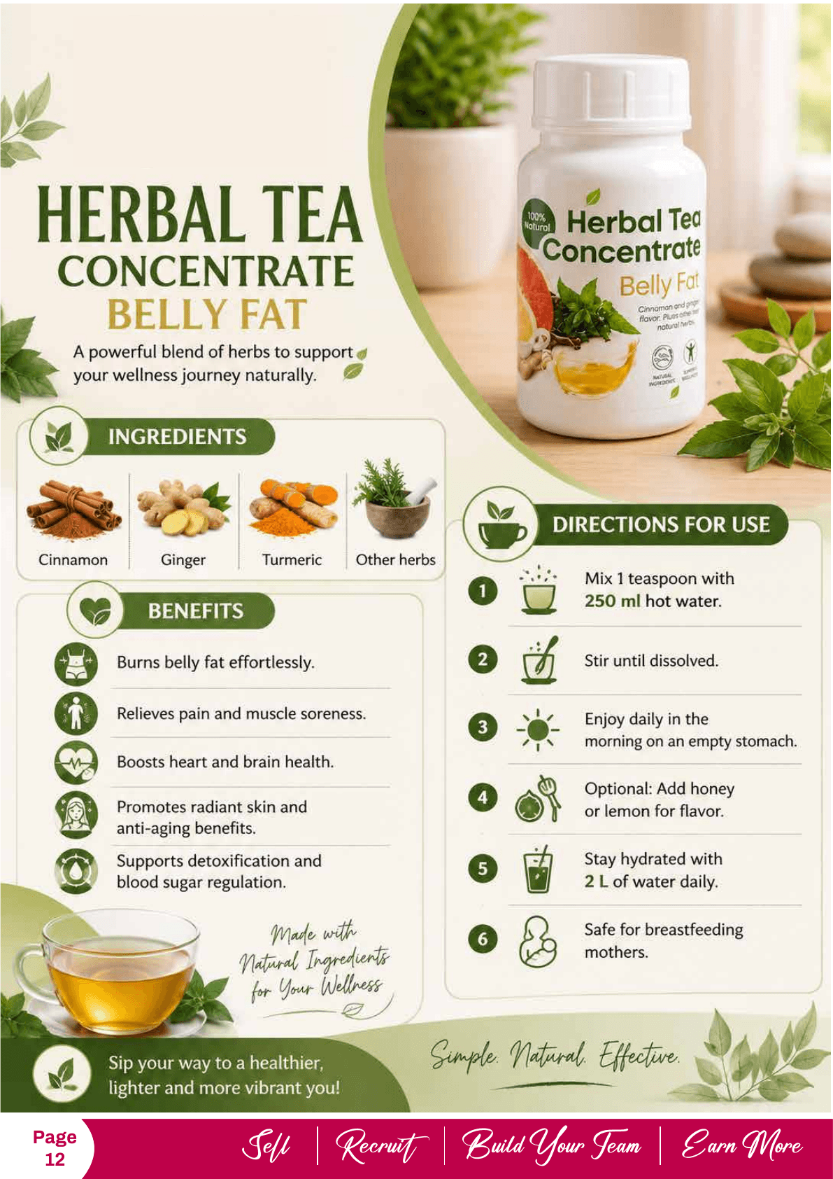 Herbal Tea Concentrate product pack