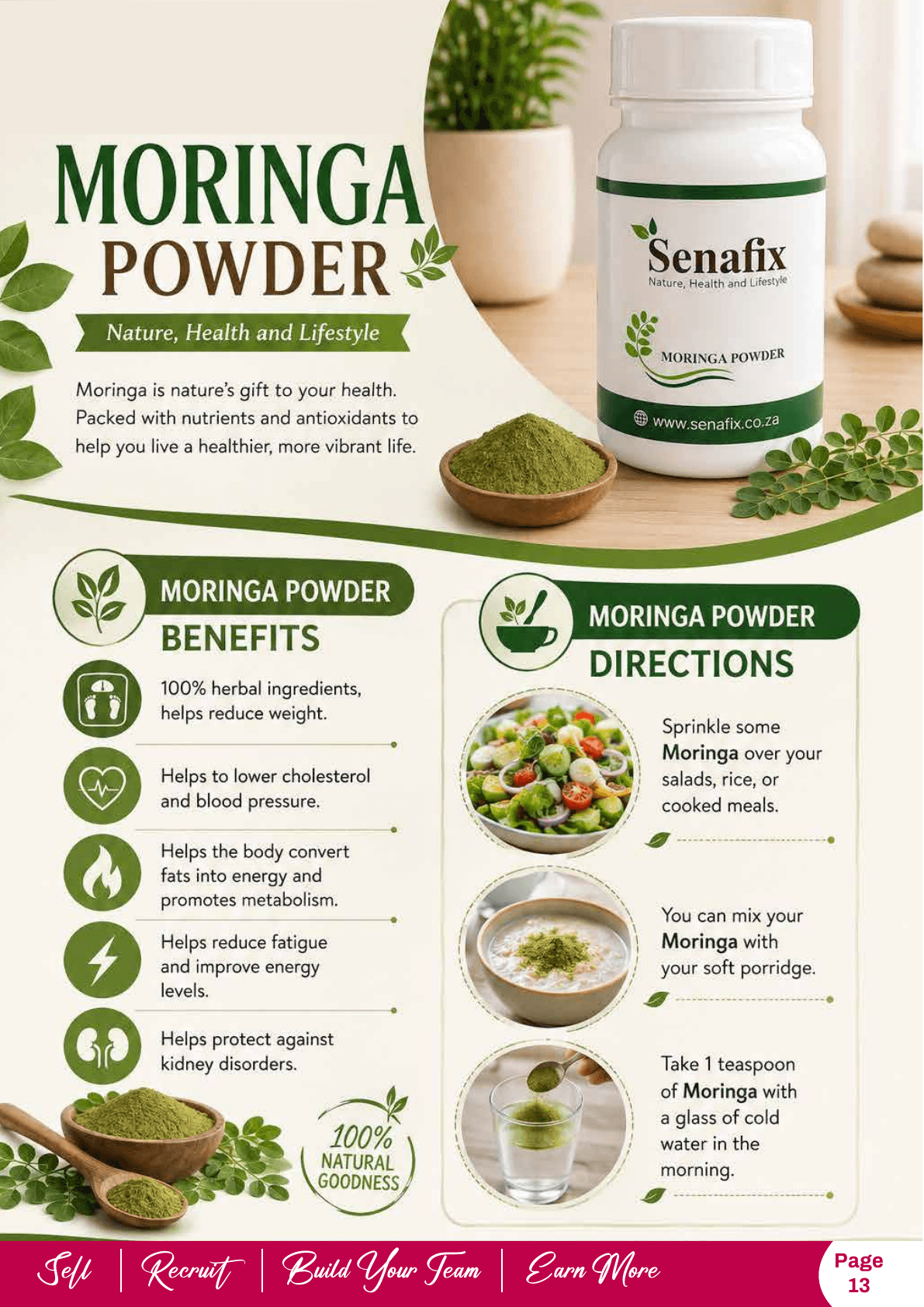 Moringa Powder product pack
