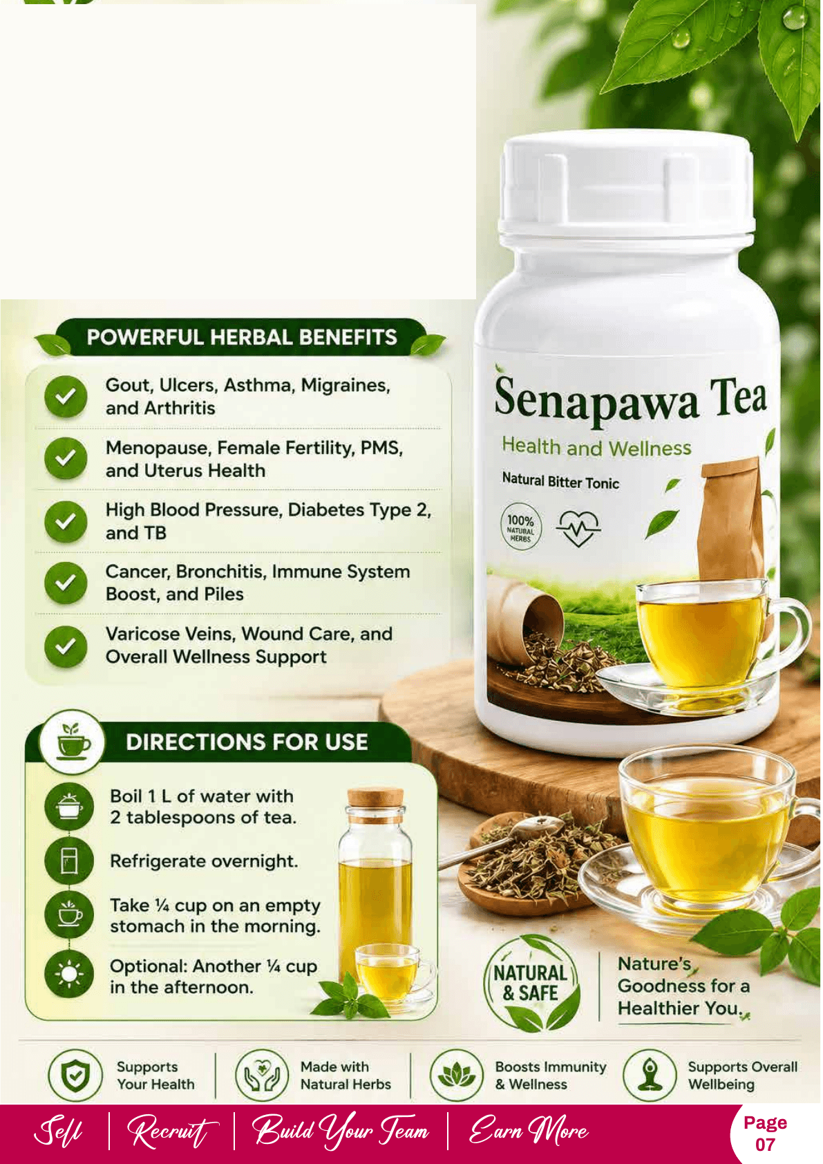 Senapawa Tea product pack